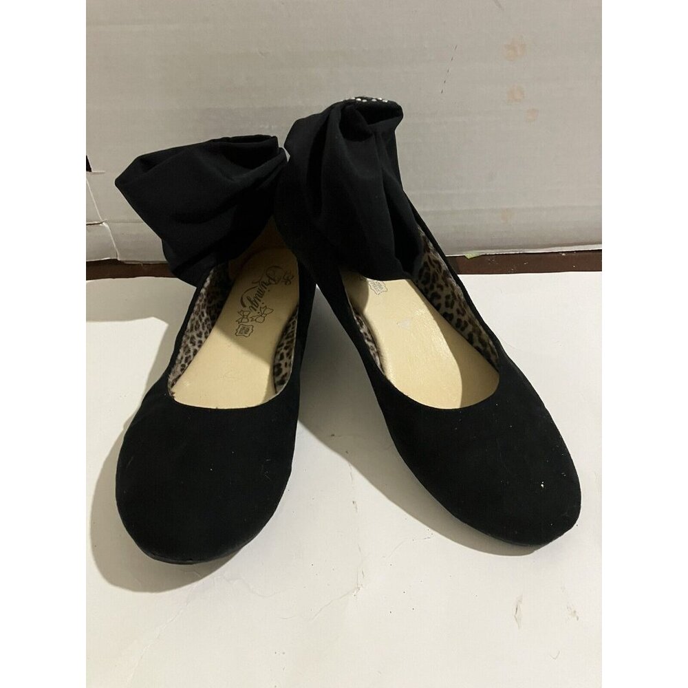 Primigi Women’s Size 7.5 Black Fashion Ankle Strap Dress Ballet flats Shoes
